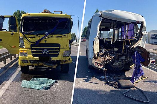 Под Воронежем девять человек пострадали при ДТП с цистерной и автобусом